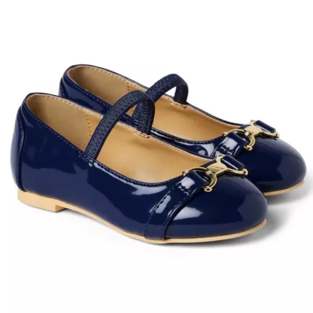 Janie and Jack Patent Bridle Bit Ballet Flat
